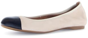 Gabor Damen Klassische Ballerinas, Frauen Flats,Pumps,Halbschuhe,Sommerschuhe,Slipper,Ballerina-Schuhe,Ballett-Schuhe,Oak/schwarz,42 EU / 8 UK