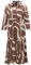 OPUS Damen Maxikleid | Hemdblusenkleid WERANO Flow A-Linie aus BCI Cotton Cocoa, 34