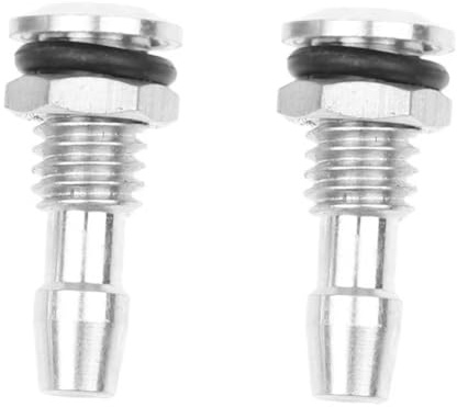 Buqpow 2 Stück Aluminium RC Boot Wasserauslässe Gewinde mit O-Ring Schrauben für RC Boot Zur Motorkühlung M6
