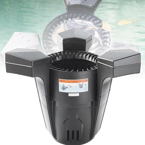 Robot Écumeur De Piscine, Nettoyeur De Piscine Automatique, Débit Maximum 4200LPH/faible Bruit/Fonctionnement Fluide, pour 0-15 Mètres Cubes
