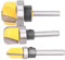 Bit Router Gambo 6 Mm per Macinazione della Lavorazione del Legno, Set di Strumenti Ad Alta Resistenza con 3pcs