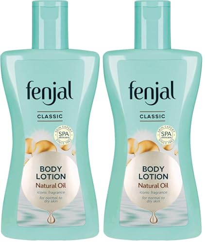 FENJAL Classic Luxury Hydrating Body Lotion - 200ml |Long Lasting Moisturisation and Hydration (Pack of 2)