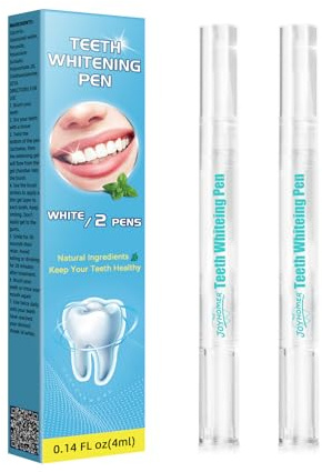 Penna sbiancante denti, Gel sbiancante denti professionale, Sorriso più luminoso e rapido, Kit sbiancante denti, Adatto a denti sensibili, Smalto protetto (2 ml (Confezione da 2))