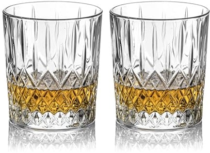 DIAMANTE Bicchieri da whisky Montreux Crystal – realizzati in cristallo senza piombo – Set di 2