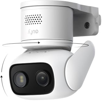 eufy Wired Cam C31,360° Pan/Tilt,Outdoor Camera,Indoor Cameras House Security,Dual Antenna,Colour Night Vision,Subscription-Free,AI People/Vehicle/Pet/Crying Detection (Renewed)