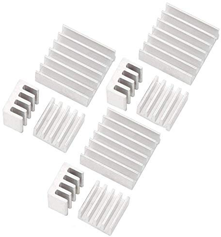 AZDelivery 3 x Set Passivo Alluminio Dissipatore In diverse misure compatibile con Raspberry Pi Modello A + B – da incollare