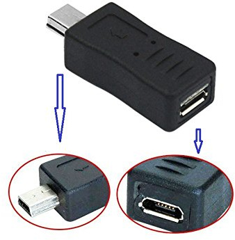 Adattatore convertitore Mini USB Maschio a Micro USB Femmina