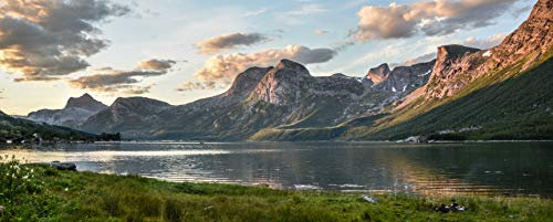 Hansepuzzle 74763 - Berge Panorama-Puzzle 2000 Teile | Natur Mit Hochwertiger Aufbewahrung: Kartonbox Und Wieder Verschließbarem Beutel | Maße: 116,6 x 46,7 cm