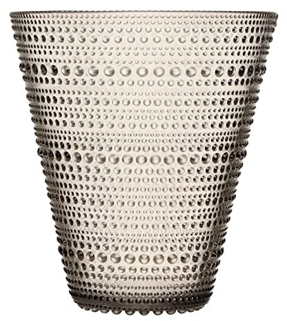 Iittala 1051614 Kastehelmi Vase 154mm, Leinen, Glas
