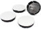 4x Nabendeckel Set ABS Kunststoff Aluminium Nabenkappen für Felgen Radnaben Felgendeckel Felgenkappen Universal Auto Zubehör (Chrom, 60mm Ø)