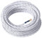 Amarcords - Cavo elettrico tessile colore BIANCO, trecciato, seta, 5 metri, con messa a terra 3x0,75mm - Filo rivestito in tessuto colorato vintage per lampade lampadari applique e abat jour.