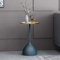Table de Chevet Créative Nordique, Petite Table Basse, Table D'appoint de Canapé de Salon, Petite Table Ronde en Fer Forgé Moderne Simple,Yellow