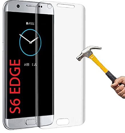 ino 3D Schutzglas für Samsung Galaxy S6 edge Panzerglas volle Abdeckung transparent Full Displayfolie Glasfolie 9H Härte Handyschutz S6edge