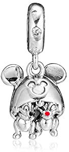 Damen Charm Chip Dale Maus Ohr Hut Anhänger Cartoon 925 Sterling Silber Charms Perlen Für Mama Mädchen, Kompatibel Mit Allen Europäischen Armbändern