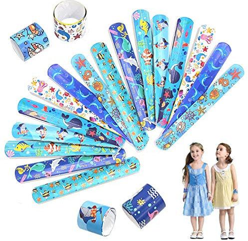 YSDYY 25-teiliges Marineblau-Armband, Armband aus Silikon, Druckarmband, Schnappverschluss für Kinder, Party-Geschenke für Jungen und Mädchen