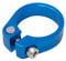 Laxzo ® Bike Seat Post Clamp Aluminum Alloy Quick Release Bicycle Seatpost Tube Clip 34.9mm for Mountain Bike Road Bike Fixie Gear Track Bike Folding Bike DH MTB BMX Blue