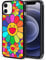 UNNKINE Cute Flower Case for iPhone 7/8/SE 2020 Girls Women Lovely Floral Design Soft TPU Hard Back Shockproof Anti-Scratch Protective Cover Case for iPhone 7/8/SE 2020 Rainbow