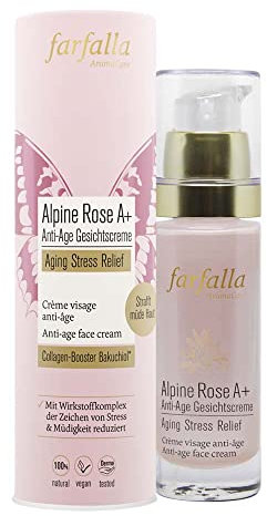 FARFALLA Aging Stress Relief, Alpine Rose A+ Gesichtscreme, 30ml (2er Pack)