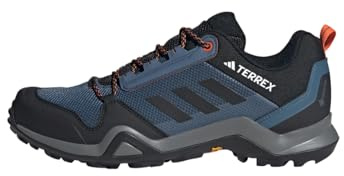 adidas Herren Terrex AX3 Gore-TEX Hiking Shoes, Wonder Steel/Core Black/Orange, 45 1/3 EU