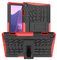 Dlahaby Funda para Lenovo Tab M10 3rd Gen 10.1 pulgadas 2022, PC duro y silicona TPU con función atril para Lenovo Tab M10 (3ª generación) TB-328FU/TB-328XU Tablet, rojo