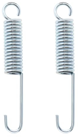 CLKE Longitud Spring Lateral de Metal, Soporte de pata lateral de motocicleta,Muelle de recordatorio de muleta,Muelle de repuesto para motocicleta,Scooter,Moto eléctrica(100 mm,Plata)