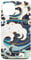 iPhone 13 Japanese Art Ocean Getaway Wave Surfing Blue Geometric Ocean Case