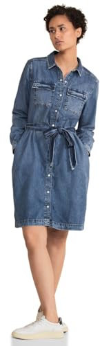 Street One Damen Jeanskleid mid blue random wash 40