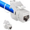 2PCS Módulo Keystone Jack CAT 7 Óptimo para CAT7 CAT6 CAT6a Cable de Instalación Conector Cable de Parcheo Cable de Red STP Apantallamiento RJ45 Jack 1000 MHz 10 Gbit/s adaptador extensor de cable (2)