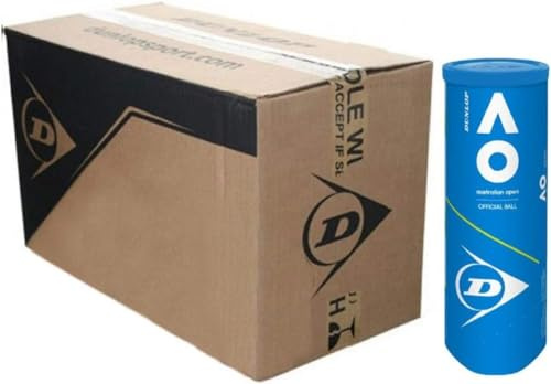 Dunlop- Australian Open Tennisbälle mit 24 Boxen, 72 Bälle
