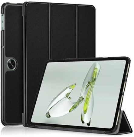 QISUO Funda para tablet OPPO Pad Neo 11.4 2024 Air2 11.4 OPD2302 OPD2303 funda de piel con soporte (color: negro, tamaño: para Pad Neo 11.4)