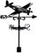SUPERDANT Wetterhahn Flugzeug Wetterfahne Schmiedeeisen Weather Vane fürs Dach Garten Wegweiser Pfahl Wetterfahnen Outdoor Bauernhaus Garten Dekor Windmesswerkzeug Gartendeko Wetterhahn Dachaufsatz