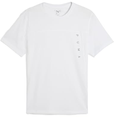 Puma Unisex M TAD TECH Triblend Tee T-Shirts, Puma White,