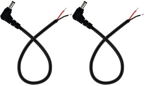 Netzkabel, DC 12 V, Stecker, Verbindungskabel für Überwachungskamera, Router, Projektor, LED-Lichtleiste, 5,5 x 2,5 mm, 2 Stück