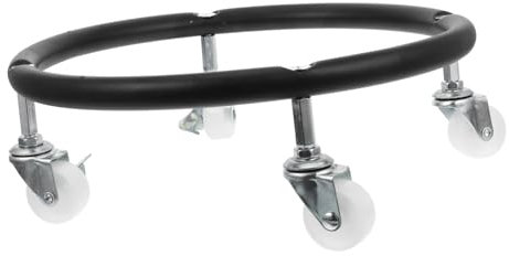 jojofuny Bracket Gas Cylinder Stand Propane Tank Dolly Propane Tank Base Movable Propane Cylinder Base Gas Cylinder Fixed Shelf Propane Stand Propane Tank Stand Dolly Black Stainless Steel
