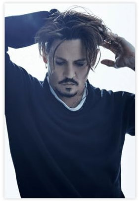 SERHE Johnny Depp Leinwand-Poster Wanddeko Wohnzimmer Schlafzimmer 50x75cm
