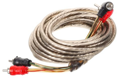 HEALLILY Audio Kabel Lautsprecherkabel für Autoradio geflochten Audio- Draht plattiert Endstufenkabel Subwoofer-Kabel Lautsprecherkabel im Auto Auto-Audiokabel Kupfer