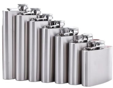 304 vaso de acero inoxidable, Petaca de acero inoxidable de 1-12 oz, a prueba de fugas, con aislamiento al vacío, for whisky, vino, viajes y acampada(4oz-110mll)