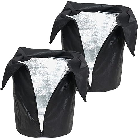 PartyKindom 2Pcs Plant Frost Protection Cover Durable Oxford Cloth Planter Bag for Winter Plant Protection Frost Shrub Cover for Roses Trees and Hanging Baskets