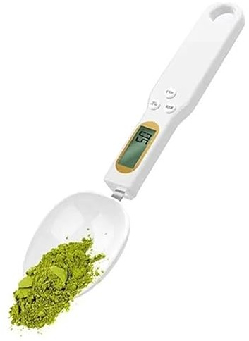 Greensen Elektronischer Messlöffel, Digitale Küchenwaage 500g/0,1g Präzision mit ABS-Gehäuse Aufhängeöse für Küche Kaffee Mehl Tee
