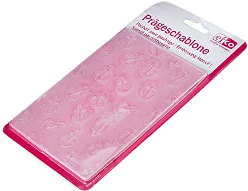 Efco 4254035 Embossing Stencil Anchor Schablone, Kunststoff, farblos, 106mm x 150mm