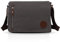 FANDARE Retro Umhängetasche Schultertasche Segeltuch Laptoprucksäcke für 14 Zoll Laptop Kuriertasche Herren Damen Crossbody Messenger Bag Reise Schule Hochschule Multifunktion Schulranzen Dark Grau B