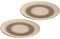 Leonardo 026980 Matera Lot de 2 assiettes en céramique lavables au lave-vaisselle Assiettes avec glaçage, 2 assiettes rondes en grès beige, Ø 22,5 cm