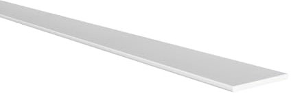 REI - 10 Profilo Angolare ad L in PVC Lati Uguali - 15 x 15 x 1000 mm - In PVC Ø15mm con Finitura Bianca - Per Fai da Te
