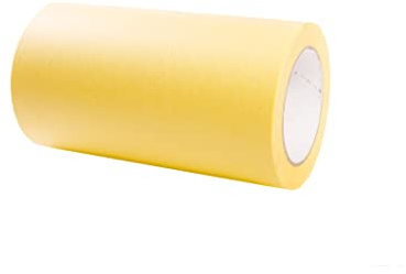 ASKON Maler-Flachkrepp - Flachkrepp- Papierklebeband, geeignet für Maler-, Karosserie- und Abdeckarbeiten (200 mm)