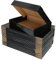 ASelected 30 Pack Shipping Boxes, Corrugated Cardboard Mailing Box, 280x203x50mm Gift Boxes for Packaging, for Posting Mailing Small Business, Black