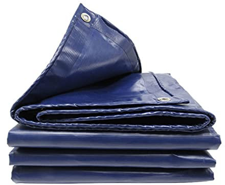 Heavy-Duty Tarp Mehrzweck-Poly-Plane mit Aluminium-Tüllen Rot Rost und UV-beständig Abdeckung Schutz für Autos Boote Bauunternehmer Camper