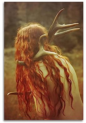 Cernunnos Poster, dekoratives Gemälde, Leinwand, Wandposter und Kunstdruck, modernes Familienschlafzimmer-Dekor-Poster, 50 x 75 cm