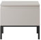 Selsey Nachttisch Beistellschrank Beistelltisch Nachtschrank Mit Schublade Beige Schwarze Beine Bemmi