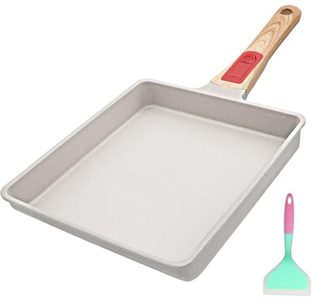 AIKENBBKK Tamagoyaki Japanese Omelette Pan, Square Frying Egg Pan Nonstick