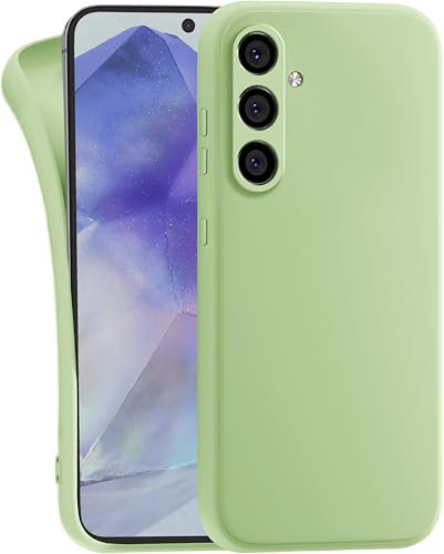MyGadget Coque pour Samsung Galaxy A55 5G - [ Case Camera Protection ] TPU Souple & Soft - Cover Extra Fine & Légère - Étui Anti Choc - Vert